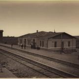 Армавир. Железнодорожный вокзал, вид со стороны перона, до 1917 года