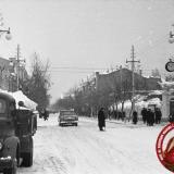 Краснодар. Угол улиц Красной и Горького, вид на север, 1962 год.