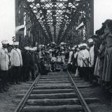 Екатеринодар. Железнодорожный мост через р. Кубань, 9 мая 1887 года.