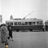 Краснодар. Остановка трамвая "Выставка", 1958 год.