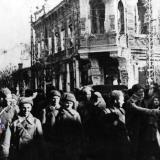 Краснодар, освобождённый. На перекрестке улиц Красной и Горького, 12 февраля 1943 года