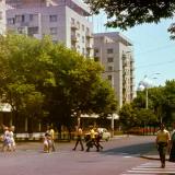 Краснодар. Перекресток улиц Красной и Мира. Вид на восток. Конец 1970-х