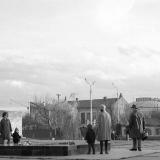 Краснодар. Площадь памяти Героев. Вид на улицу Северную, 1971 год.