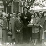Краснодар. Студенты и преподаватели КСХИ на ноябрьской демонстрации, 1961 год