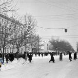 Краснодар. Угол улиц Мира и Красной, 1962 год, вид на север