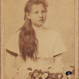 Екатеринодар. Фотоателье Гольденберга С.М. Портрет гимназистки. 1896 год