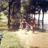 Краснодар. Лужи на затоне после тропического ливня, июль 1987 года.