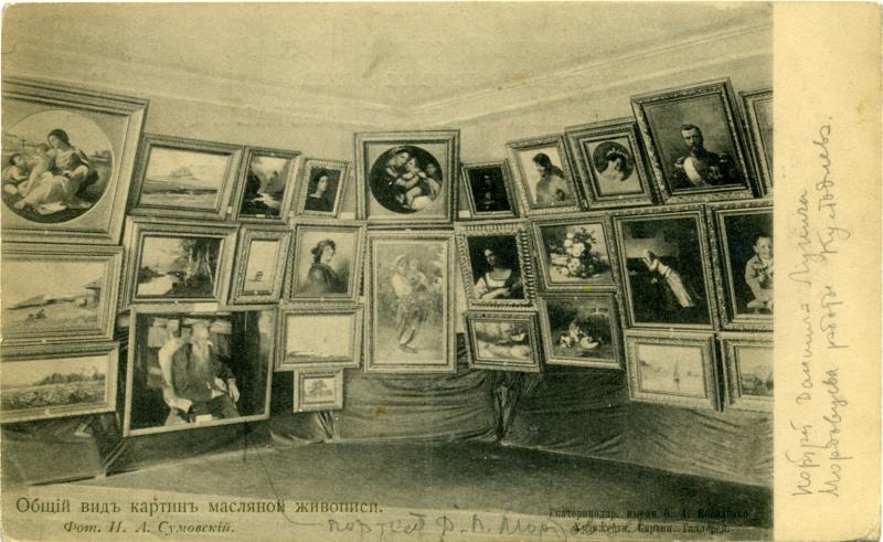 Общий вид картин масляной живописи. Фотограф И.А. Сумовский Общий вид картин масляной живописи. Фотограф И.А. Сумовский