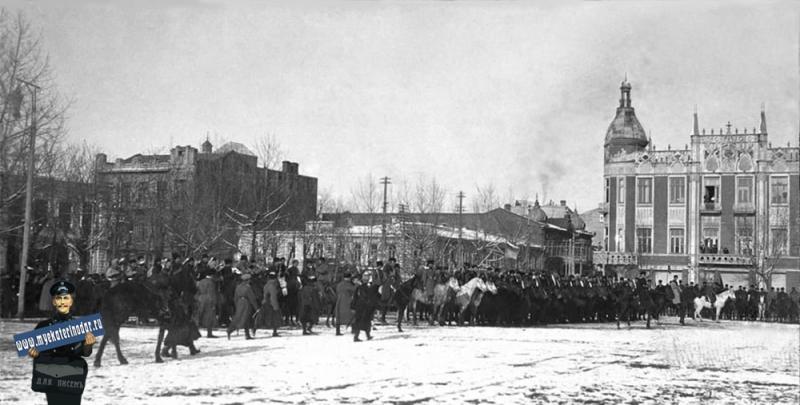 Екатеринодар. Парад "Корниловского полка", 21 января 1920 года.Фото 4