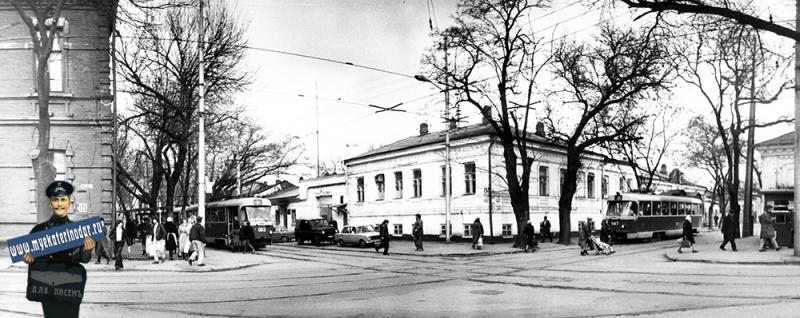 Краснодар. На перекрёстке улиц Коммунаров и Горького, 1987 год